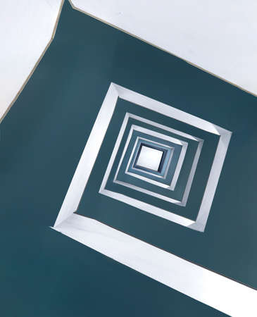 A beautiful square endless spiral pattern