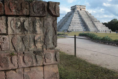 TINUM, MEXICO - Nov 06, 2019: It is one of the main archaeological sites on the Yucatan peninsula in...