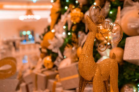 A beautiful shot of Christmas decoration interior - perfect for Holidaysの写真素材