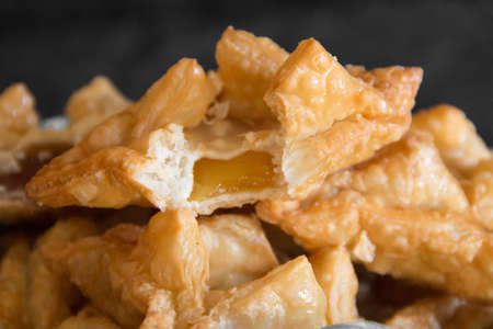 fried pastry with quince and batata typical of south america gastronomyの写真素材