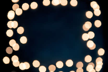 A blurred shot of tree lights