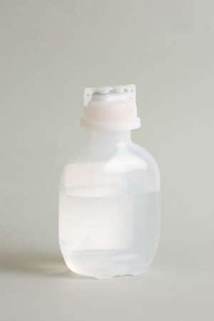 A closeup shot of a medicament on a gray background - medical conceptの写真素材