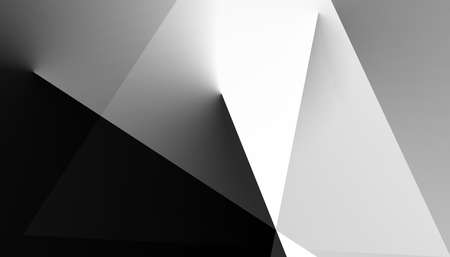 A grayscale abstract illustration of shapes - perfect for a background wallpaperの写真素材