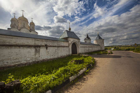 The exterior view of Luzhetsky Monastery of St. Ferapont captured in Mozhaisk, Russiaの写真素材