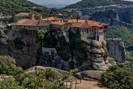 old monasteries in the pindos mountains in northern greece