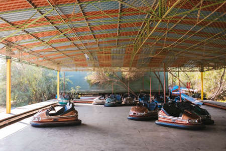 LIMASOL, CYPRUS - Oct 17, 2018: Abandoned Amusement Park in Cyprusのeditorial素材
