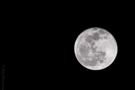 The mesmerizing scenery of the moon in the magical night sky