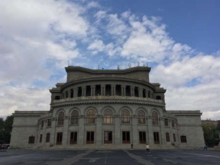 YEREVAN, ARMENIA - May 12, 2019: View at Opera Hall in Yerevanのeditorial素材