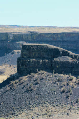 Dry Falls Heritage Area Washington stateの写真素材