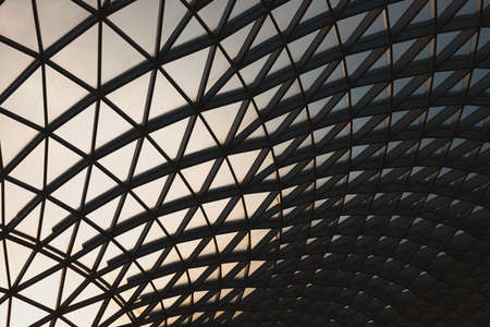 The British Museum during the evening in the Bloomsbury area of London in the UK