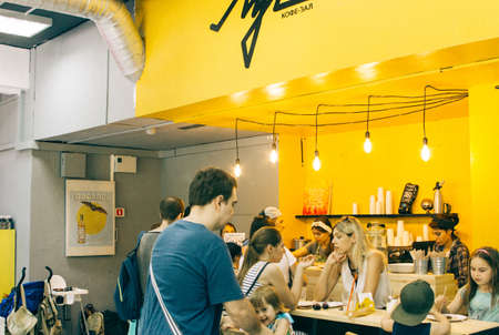 Â SOCHI, RUSSIA - Apr 03, 2017: Coffee house and cafe in Sochi. Russiaのeditorial素材