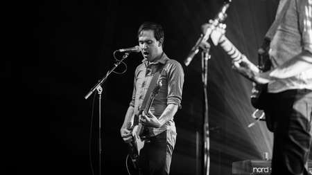 BRISBANE, AUSTRALIA - Aug 19, 2017: Something for Kate are an Australian alternative rock band,...