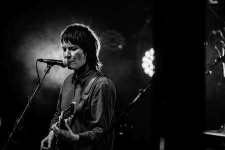 BRISBANE, AUSTRALIA - Oct 10, 2017: Jen Cloher Band at Brisbane Festival 2017のeditorial素材