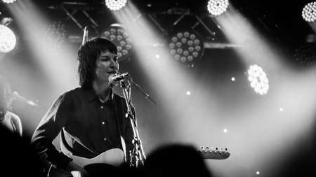 BRISBANE, AUSTRALIA - Oct 10, 2017: Jen Cloher Band at Brisbane Festival 2017のeditorial素材