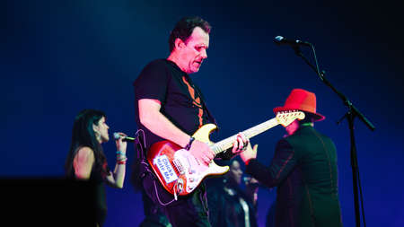 BRISBANE, AUSTRALIA - Oct 19, 2017: Culture Club are an English pop group that formed in London in 1981. The band comprises Boy Georgeのeditorial素材