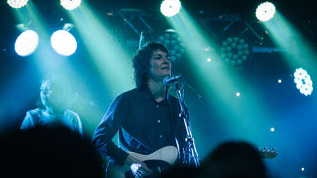 BRISBANE, AUSTRALIA - Oct 10, 2017: Jen Cloher Band at Brisbane Festival 2017