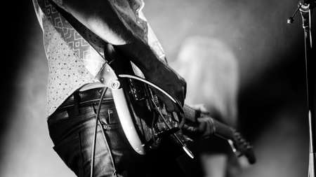 BRISBANE, AUSTRALIA - Aug 19, 2017: Something for Kate are an Australian alternative rock band, which formed in 1994 with Paul Dempsey on lead vocals and , and Clint Hyndman on drumのeditorial素材