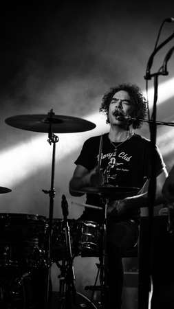 BRISBANE, AUSTRALIA - Oct 02, 2017: The Dandy Warhols live in Brisbane, Australiaのeditorial素材