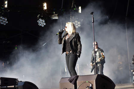 BRISTOL, ENGLAND, UNITED KINGDOM - Jun 03, 2017: Singer and author Kim Wilde and supporting artists...