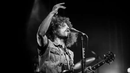 BRISBANE, AUSTRALIA - Oct 07, 2017: Wolfmother are an Australian hard rock band from Sydney, New South Wales. Formed in 2004のeditorial素材