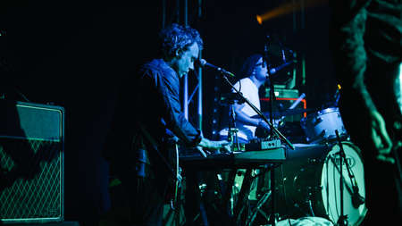 BRISBANE, AUSTRALIA - Dec 04, 2017: The Church, an Australian alternative rock band, formed in Sydney in 1980. Initially associated with new wave, neo-psychedelia and indie rockのeditorial素材