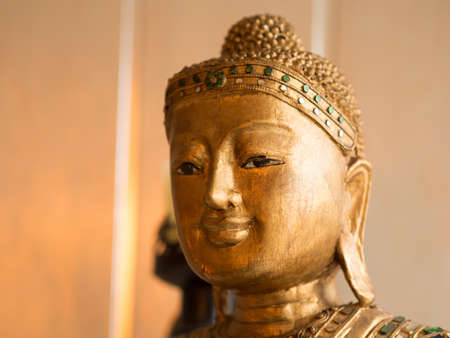 A closeup shot of the Buddha statueの写真素材