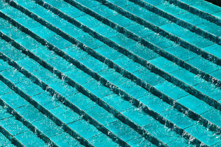 A closeup shot of blue lines perfect for using as a backgroundの写真素材