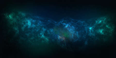 An illustration of a colorful galaxy surrounded by drawn stars