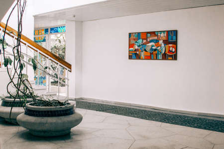 SOCHI, RUSSIA - Apr 10, 2017: Hotel retro afternoon in Sochiのeditorial素材