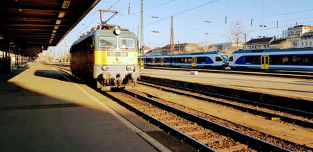 Train station in Budapest, Hungary - Nyugati or Western railway station