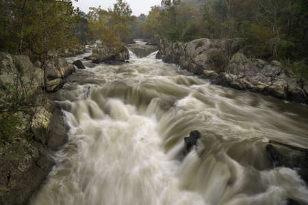 Great Falls from Maryland side at high water