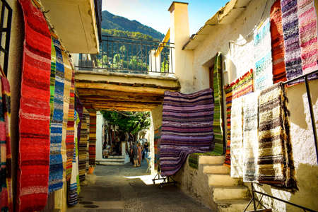 Typical street of the Alpujarra of Granada, Andalusia, Spain.のeditorial素材