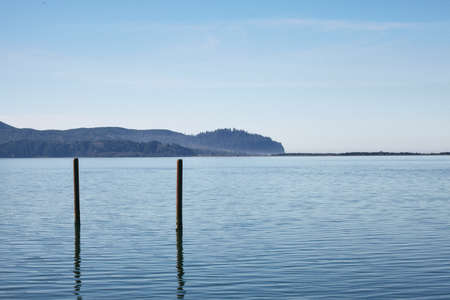 A morning scenery of the famous Nehalem Bay in Central Oregon