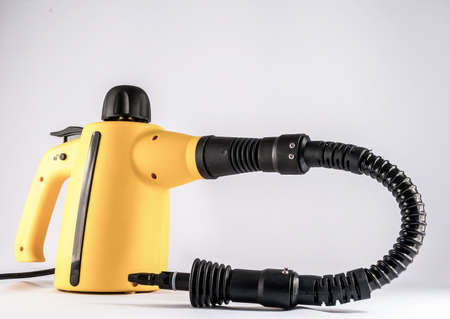 A yellow fog machine used for concerts