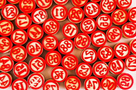 An aerial shot of a red leo lucky numbers