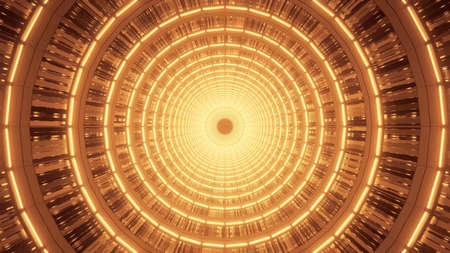 A bright golden spiral with beautiful abstract orange light effects - great for a cool background