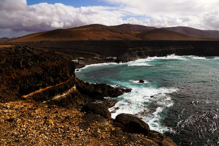 A beautiful shot of the coastline in Canary Islands, Spain