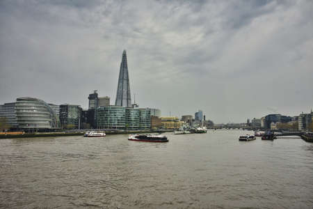 A beautiful shot of Tower of London, UK, during gloomy weather