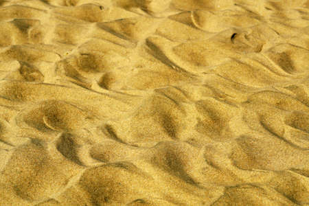 A closeup shot of different patterns made out of the sandの写真素材