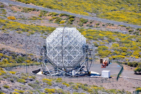 A beautiful shot of astronomical observatory telescope during daytime