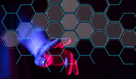 A virtual projection of a global network and data