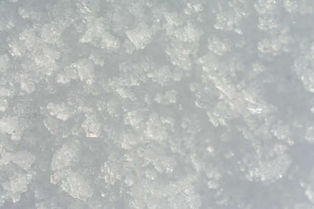 A closeup shot of the pure white snow-a good background