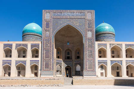 A beautiful Mir-i-Arab Madrasah UNESCO World Heritage Site in Bukhara, Uzbekistan