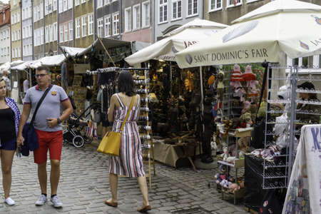 GDANSK, POLAND - Aug 05, 2019: The Fair of St. Dominic is one of the biggest trade and cultural...