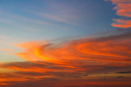 red clouds form dramatic scenery in africa, zanzibarの写真素材