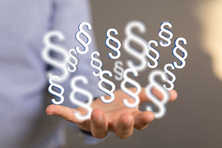 Several white dollar signs over a person's fingers