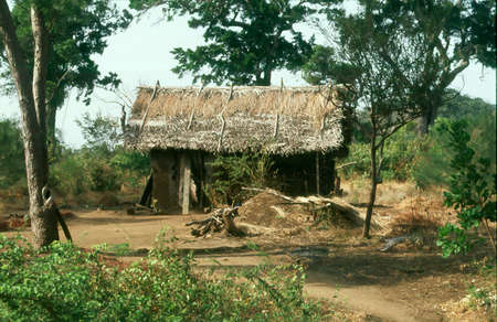 Thai hill-tribe style hut on Doi Pui of Doi suthep mountain, Chiang Mai Thailandのeditorial素材