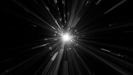 An abstract cosmic background with neon laser lights with a black background