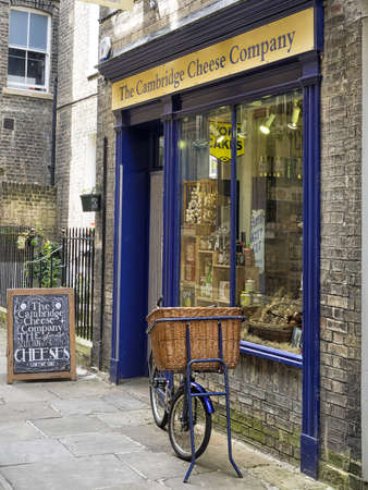 CAMBRIDGE, UNITED KINGDOM - Aug 11, 2017: CAMBRIDGE, UK:  The Cambridge Cheese Company Shop