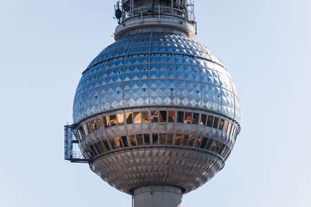 A beautiful shot of the Berlin Fernsehturm in Germanyのeditorial素材